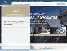 Tablet Screenshot of maronicklaw.com